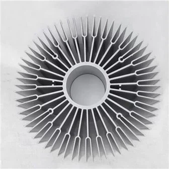 Extrusió de radiador rodó d'alumini per a LED