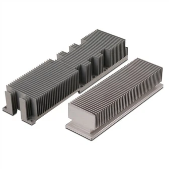 Dissipador de calor d'aleta Skiving d'alumini per al sistema d'alimentació
